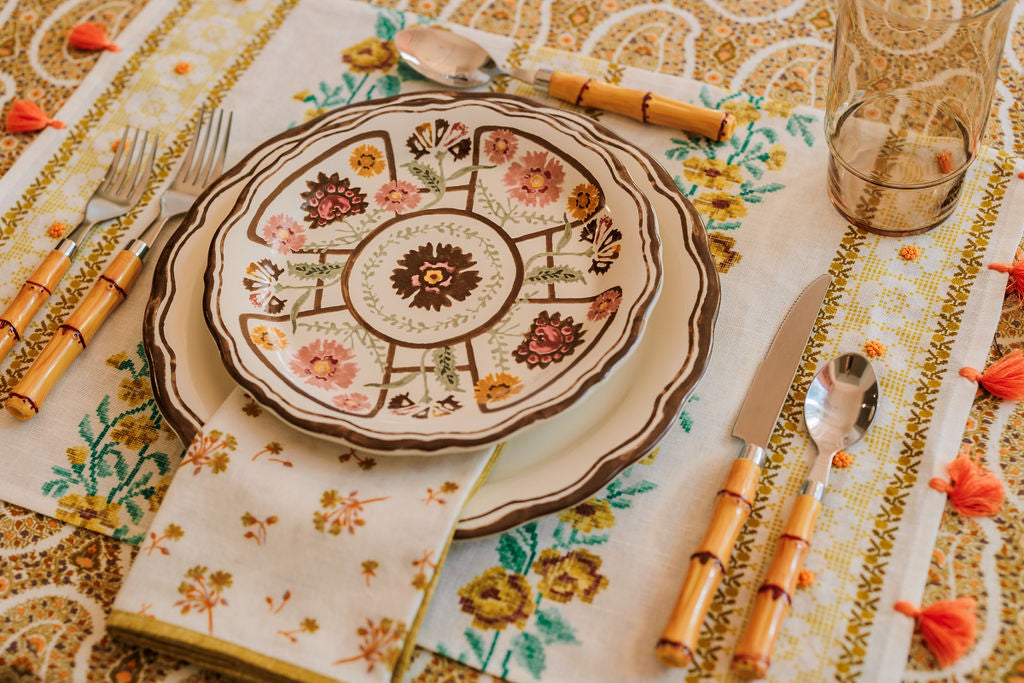 Floral Salad Plate