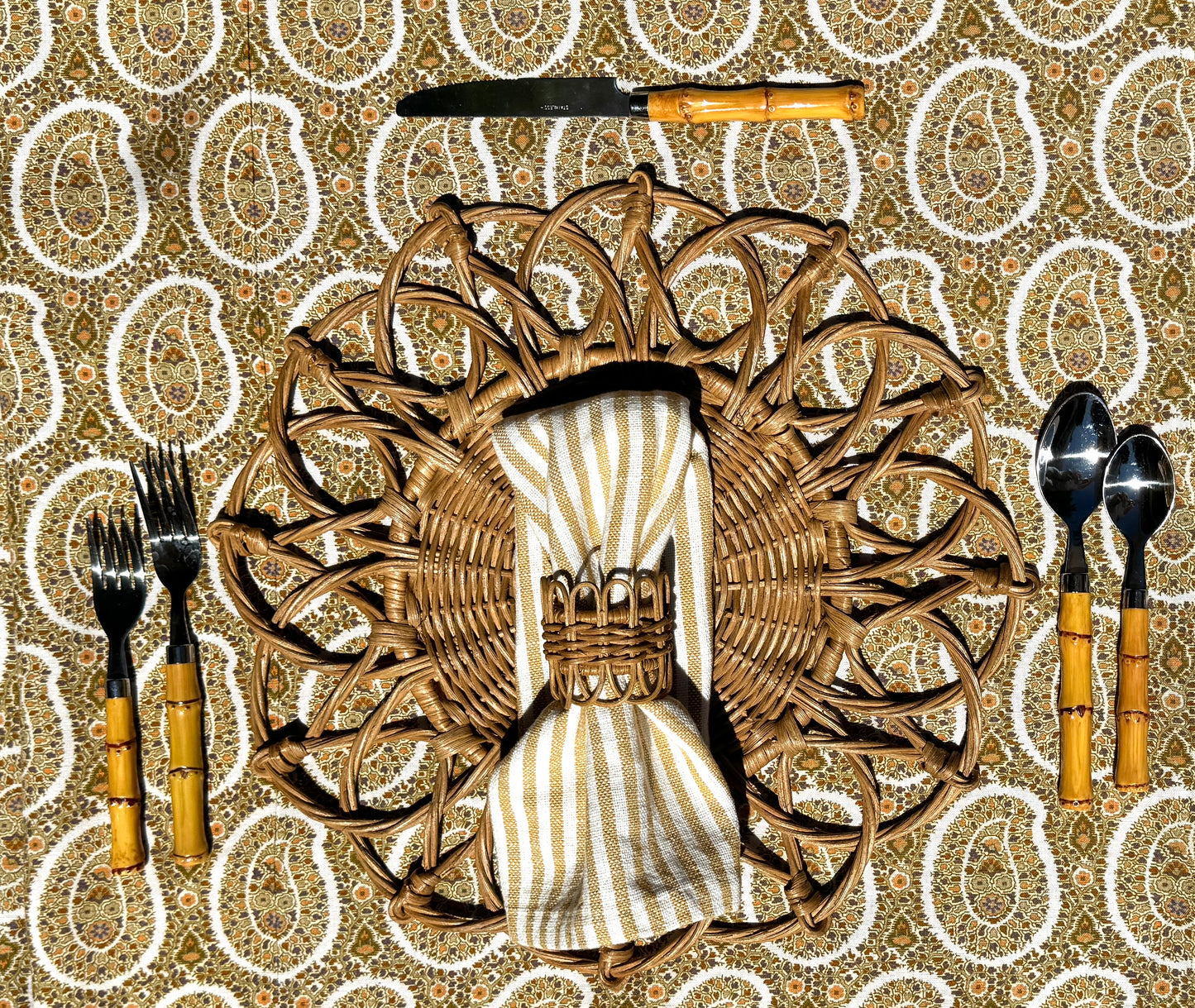 Yellow Stripe Napkin