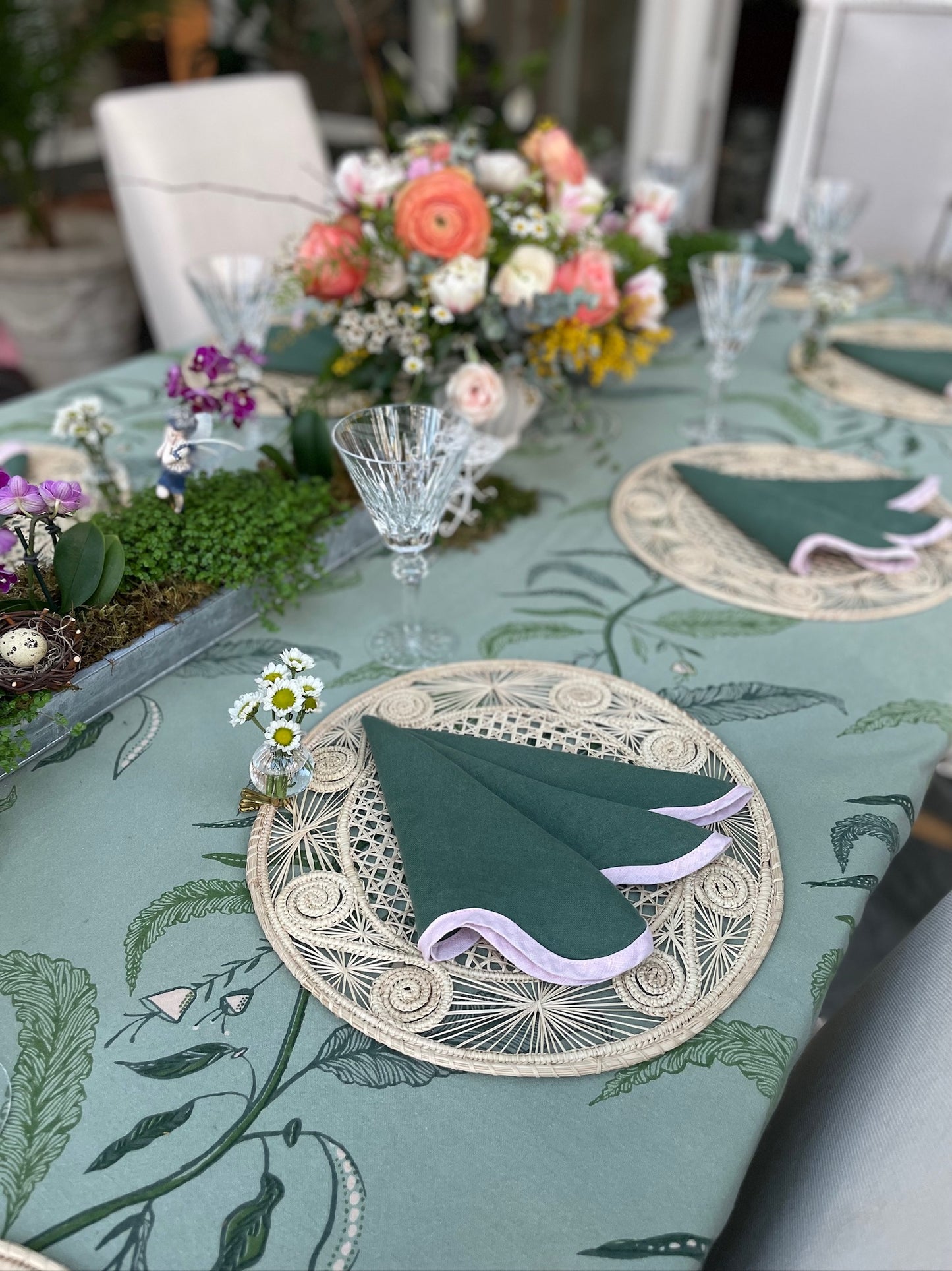 Pine with Peony Napkin
