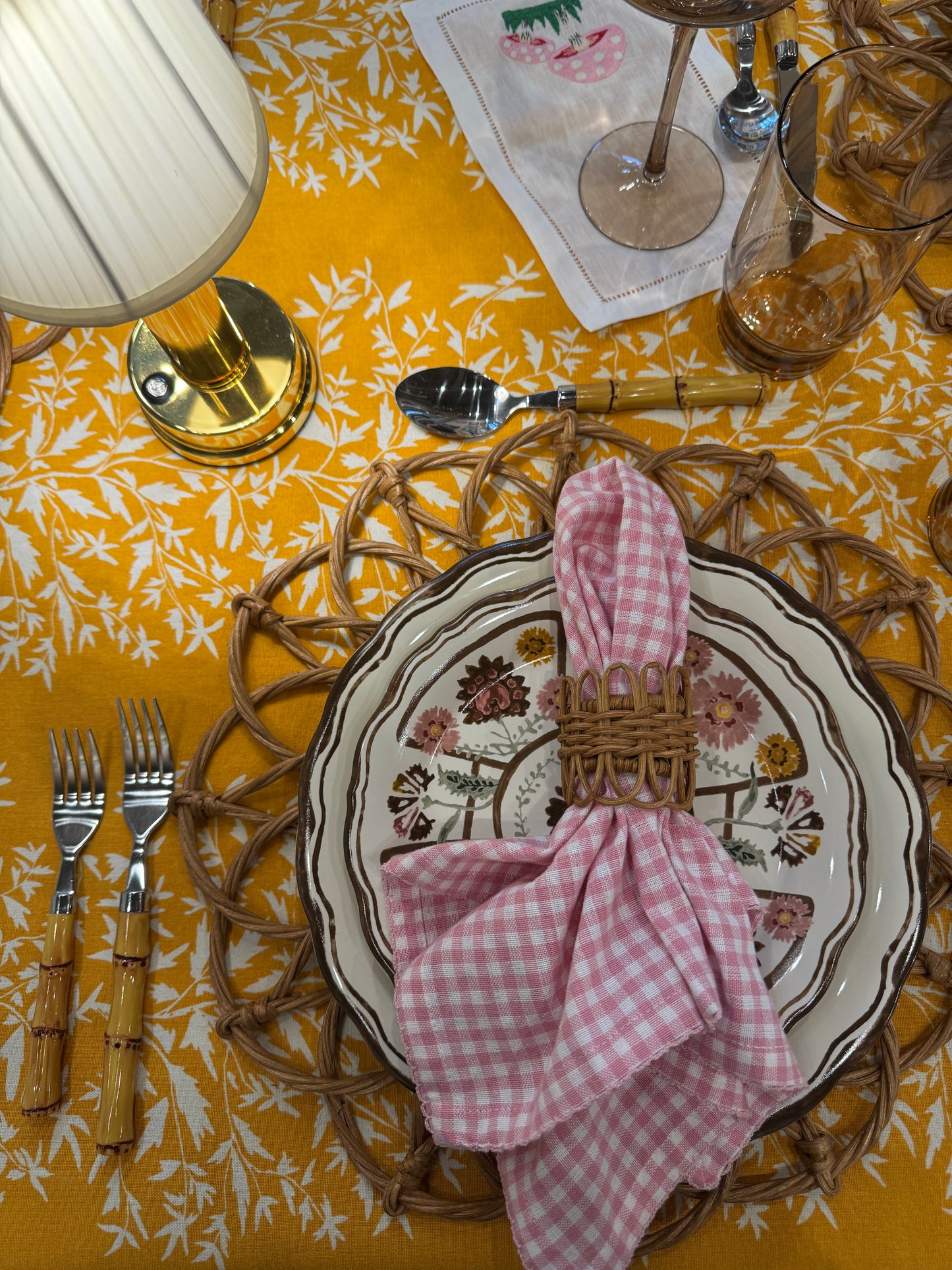 Twisted Rattan Napkin Ring