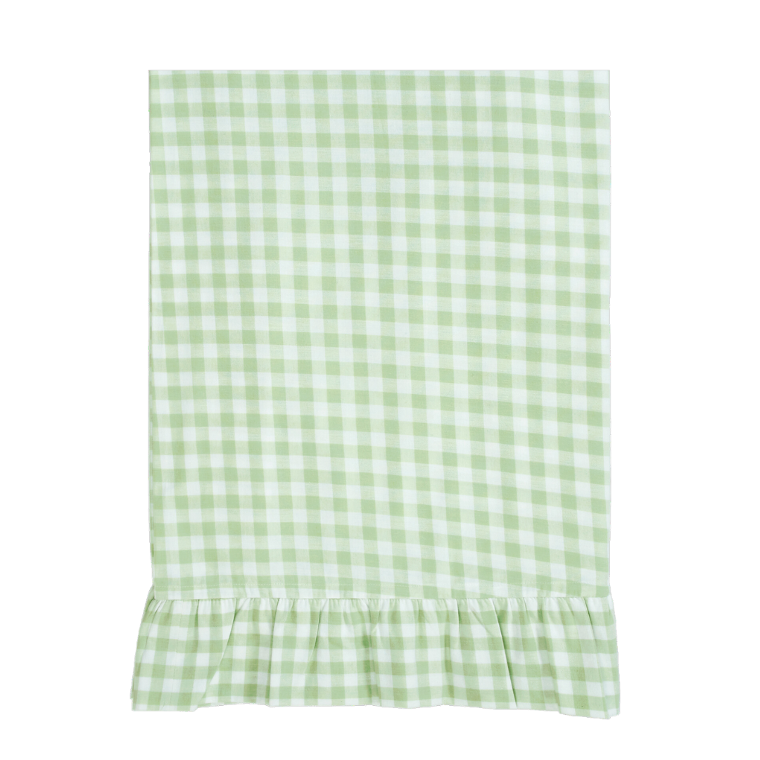 Green Gingham Tablecloth