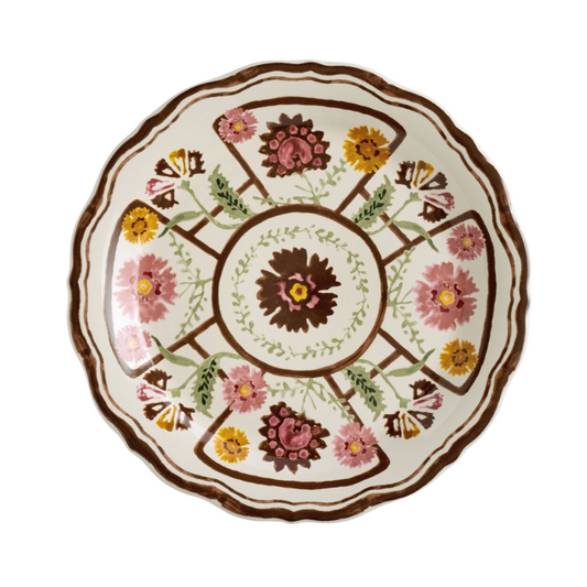 Floral Salad Plate