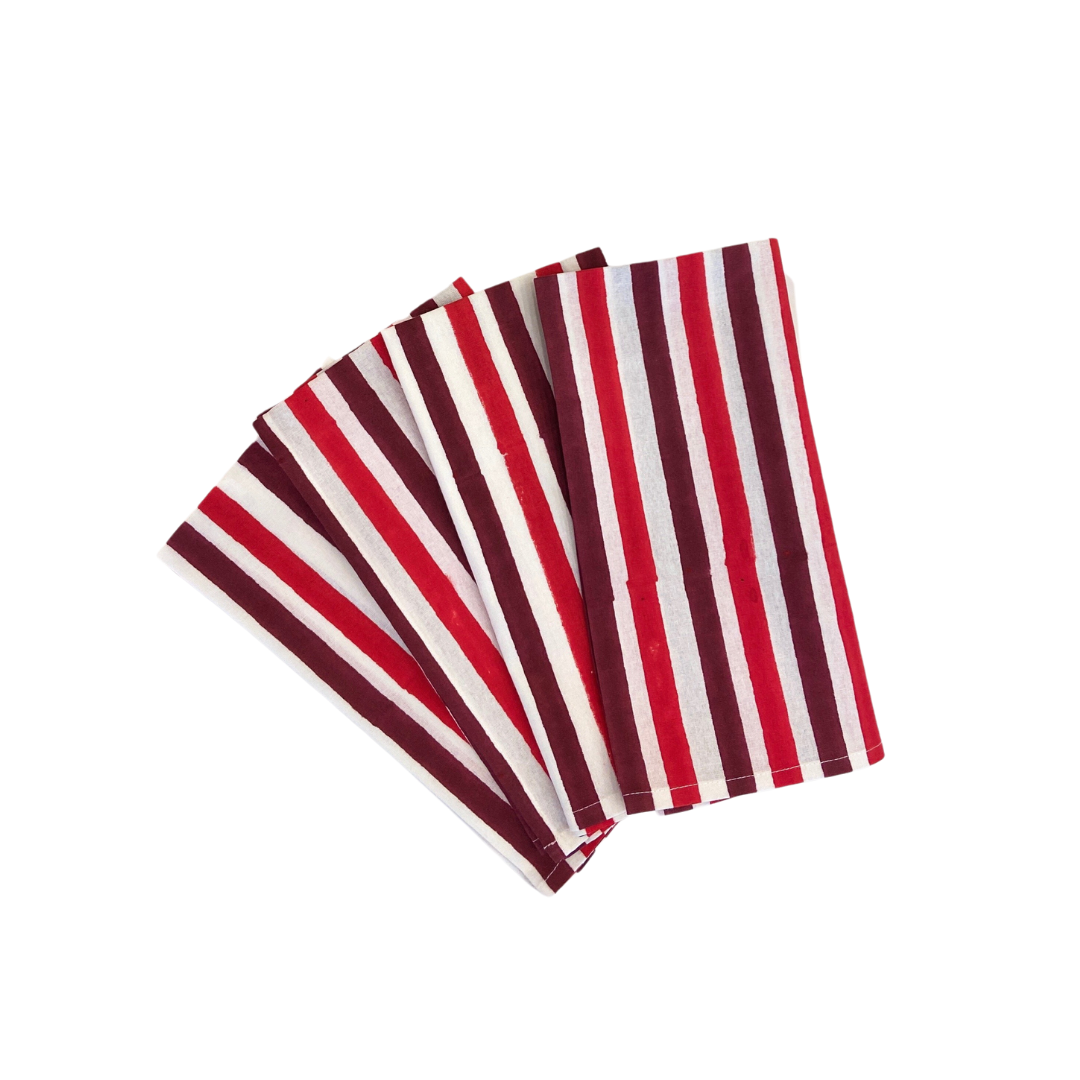 Red Stripe Napkin